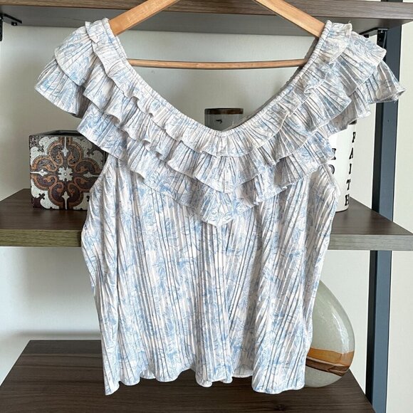 EXPRESS Tiered Sleeveless Top, Size Small Y2K Style - Picture 5 of 6